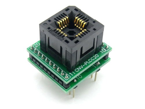 WavesharePLCC20 TO DIP20 1.27mm Pitch Yamaichi IC Programming Socket Adapter for PLCC20