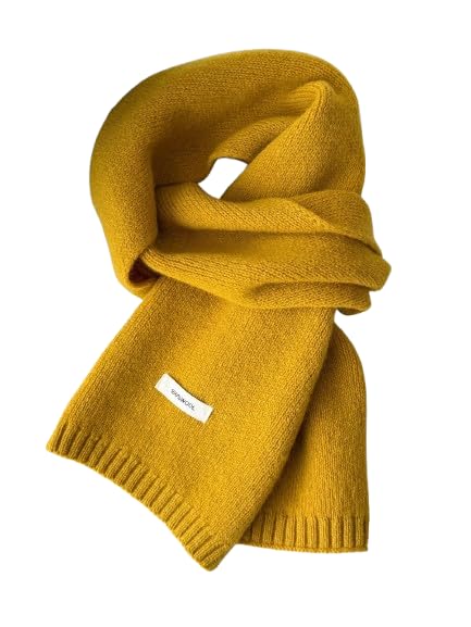 Generisch Schal Damen Kaschmir Winterschal Wollschal Weiche Warm Strickschal Kuschelschal Kuschelig Herbst Winter Baumwollschal Damenschal Einfarbig Gestrickter Scarf...