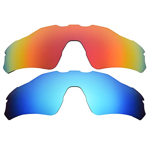 Lentilles Oakley Radar EV Path de rechange rouges et bleues en taille unique