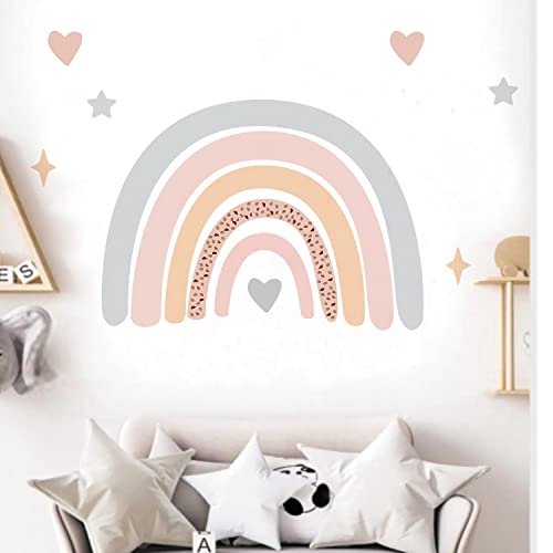 Vinilos decorativos arcoíris para pared habitación de niños miniatura 2
