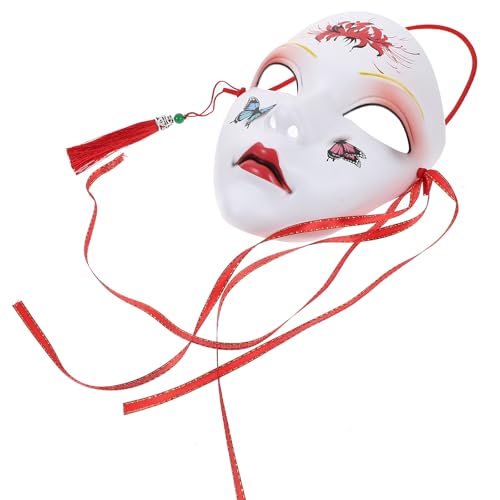 WESIEVYA Máscara Facial Japonesa Diseño Moderno para Eventos de Disfraces y Fiestas Temáticas