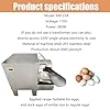 BEILOCKERY Commercial Egg Washing Machine, Automatic Poultry Egg Cleaner for Chicken/Duck/Goose Eggs, Electric Farm Eggs Surface Cleaning Machine 2000 Pcs/H 110V