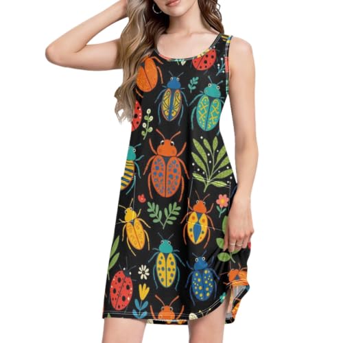 Robe d'été pour femmes en tissu respirant et léger coupe ample