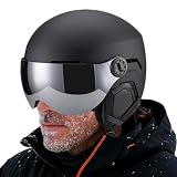 Snowboard-Helm, stoßfest, warme Mütze mit Brille, Outdoor-Schutz, Schneeskihelm, für Herren und Damen, Skifahrer, Erwachsene, Snowboarder, Downhill-Resort, Outdoor-Sport, Motorrad