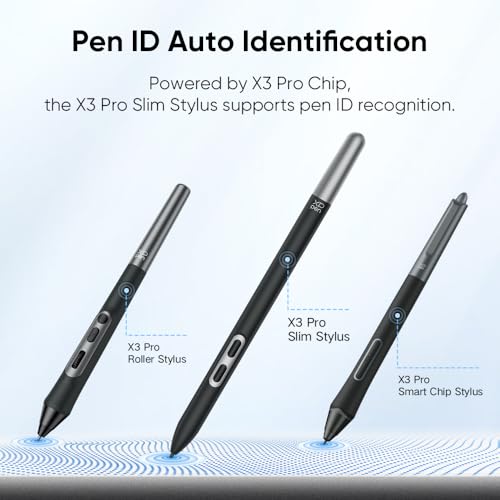 XPPen X3 Pro Slim Stylus 16K Pressure Levels Battery-free Stylus Higher Accuracy Only Compatible for XPPen Artist Pro 14 & 16 Gen 2/ Deco Pro Gen 2 Series /Artist Pro 19 Drawing Tablet - Thumbnail 6