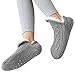 Shujin Chausson Chaussette Homme Femme Pantoufle Maision Slipper Antidérapantes Hiver Chaud Douce Polaire Epaisse Thermique Chaussette De Sol Peluche (Gris,40/42 EU)