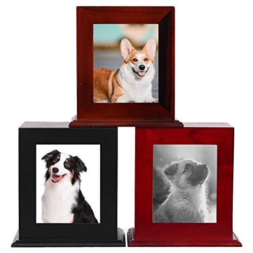 BRKURLEG Dog Urns for Ashes, Animal Wood Urn, Black by BRKURLEG - Image 2