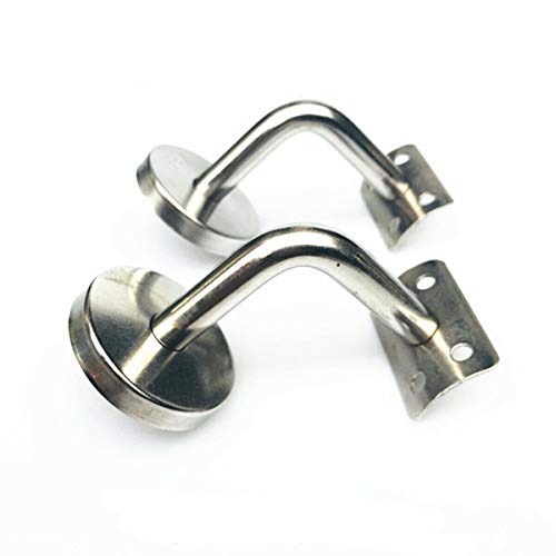 NICCOO 5 Stück Handlaufhalter Edelstahl, 90° Handlaufträger, Handlauf Halterung, Halterung für Handlauf, für Wand Geländer Handlauf Rohr Treppe Griff