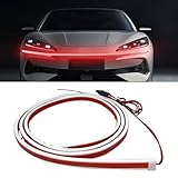 Car Hood LED Light Strip, Dynamic Scan Start Up Daytime Running Light Strip, 71 Inch Flexible Auto LED Strip...