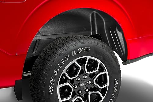 Image of Husky Liners Wheel Well Rear Guards | Fits 2021-2026 Ford F-150 (Excludes Raptor & Continuously Controlled Damping) | Rear, 2-pc. Black - 79161