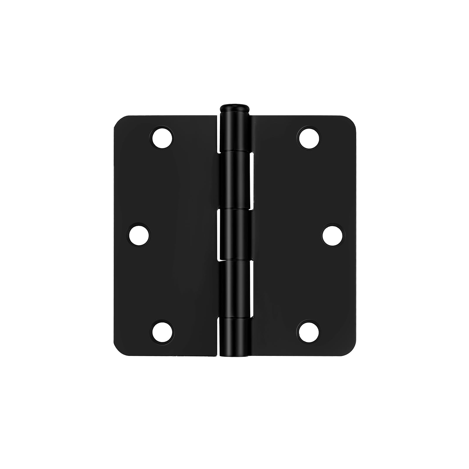 Charnières de porte noires à angle rayonné 6.35mm pour ouverture fluide et silencieuse