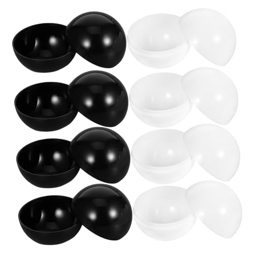 PRETYZOOM 8pcs Round Capsule Cases for Gumball Machines Diy Gachapon Machine Accessories Quick Assembly Multicolor