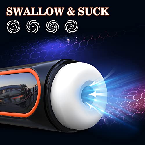 Automatischer Elektrischer Masturbator Cup,Masturbieren Männer mit 4 Saugmodi 10 Vibrationsmodi,Blowjob Taschenmuschi Penis Stimulator 3D Realistischer Vagina Pussy Sex Spielzeug für die Männer – Bild 3