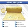 Arrowzoom Mineral Wool Insulation Soundproofing Fireproof Thermal Insulation Isolation Roll 472 X 12 X 1 inches 1157