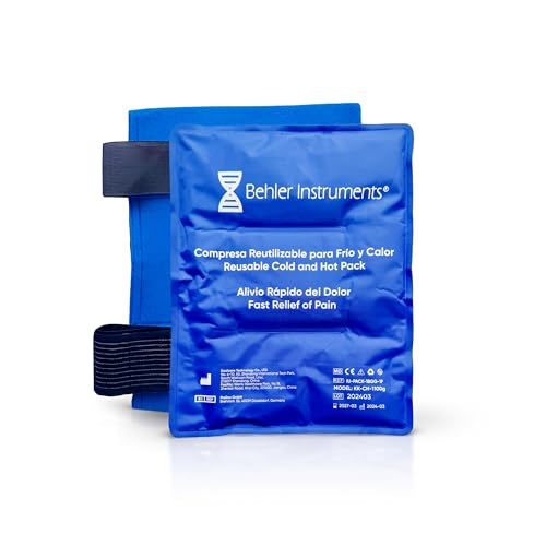 SURGICALMED - Bolsas de Gel Frío o Calor Reutilizables con Correas (28 x 38 cm) - Bolsa de Hielo para Hombros, Rodillas, Caderas y Espalda - Bolsa de Gel Frio - Compresas Frío/Calor para para lesiones