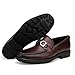 Men's Luxury Coffee Leather Penny Loafers, Classic Fashion Handmade Dress Shoes Casual Slip-on Loafer for Mens, 9.5