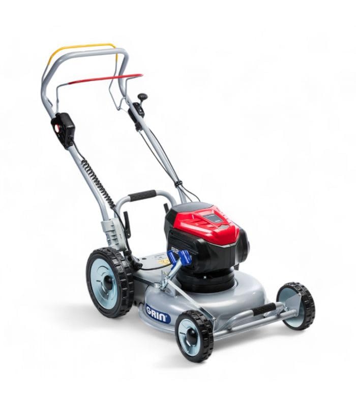 Tondeuse électrique tractée sur Batterie 82V, Mulching Professionnel, Coupe 46cm - GRIN BM46A-82V