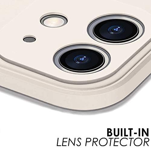 VUTR Squared Edge iPhone 11 Case Silicone [Built-in Lens Protector] Advanced Design Shockproof Thin Cover Case for iPhone 11 - Cream