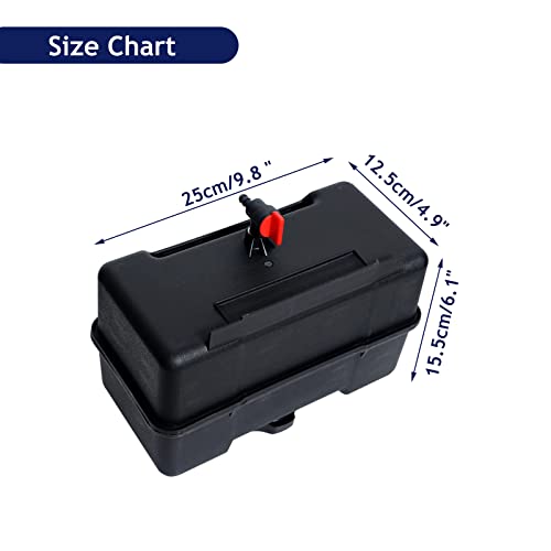 691993 Fuel Tank - 4 Quart Plastic Tank-Fuel With Cap and Shut-Off Valve Fit for Lawn and Garden Equipment Engines,Some Specific Snow Blower,Tiller,Log Splitter for Remote Mounting