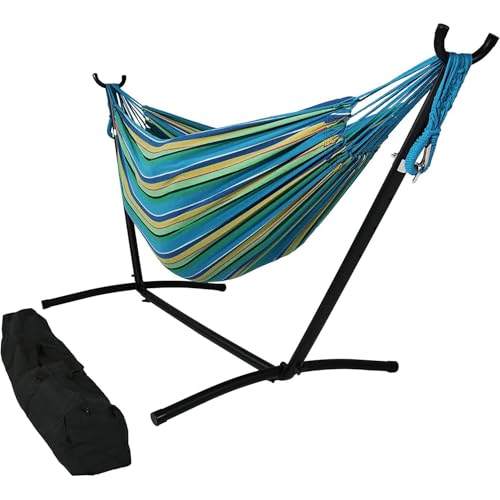 Hamac de camping ultra-léger avec support en toile de coton solide - 2