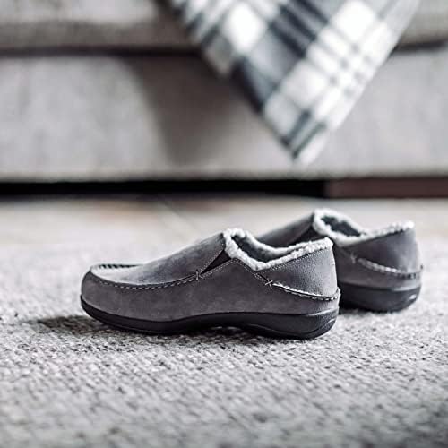 Powerstep Men's ArchWear, House Shoes, Orthotic Slippers with Arch Support, Plantar Fasciitis Pain Relief, Charcoal/Gray, 8 | Image 3