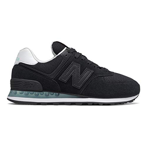 Image of New Balance Women's 574 V2 Sneaker, Black /Light Reef, 8 M