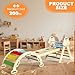 Montessori Indoor Spielset: 7-in-1 Klettergerüst mit Rutsche, Bogen & Matte für Kleinkinder und Kinder (1-3 Jahre)