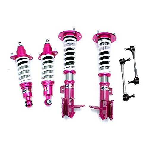 Godspeed MSS0590 MonoSS Coilover Lowering Kit, Fully Adjustable, Ride Height, Spring Tension And 16 Click Damping, compatible with Honda CRV (RE) 2007-11