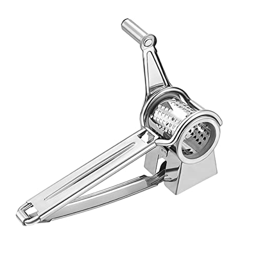 Rallador de queso manual de acero inoxidable con manivela miniatura 1