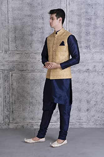Image of UnM Men Silk Blend Classic Kurta Set