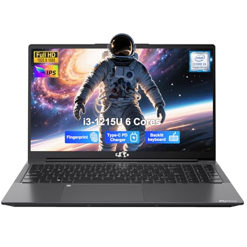 Image of NIMO 17.3 inch IPS FHD-Laptop, Intel 6 Cores I3-1215U 8GB RAM 256GB SSD (Beats i5-1135G7, Up to 4.4GHz) Student Computer with 65W Type C Backlit Keyboard Fingerprint, for Home and Business