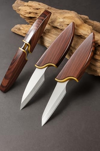 Image of Wizbiz Premium Double-Blade Multipurpose Utility Knife Ultra-Sharp Stainless Steel Dual-Edge EDC Pocket Paring Knife for Fruits Vegetables Daily Kitchen Use | Compact Travel-Friendly