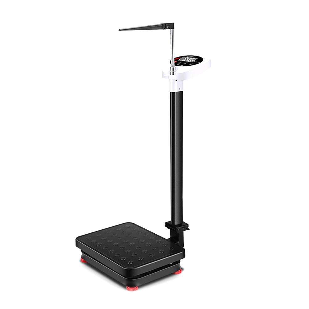 Physician Scale with Retractable Height Rod, Accurate Measurement, Led Screen, USB Charging, 180Kg/396Lbs, Digital Column Scale, 190Cm