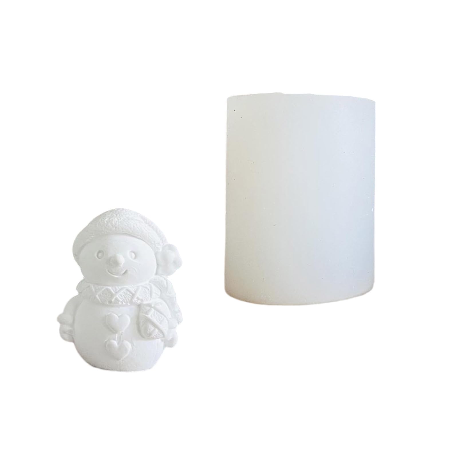 Osniyaw A Beautiful Snowman Candle Molds Christmas Silicone Molds Castings Handmade Plaster Candle Making