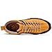 FLYLAND Men's Casual Leather Sneakers Fashion Chukka Boots Lightweight Dress Boots Lace Up Walking Driving Shoes Golden 9.5