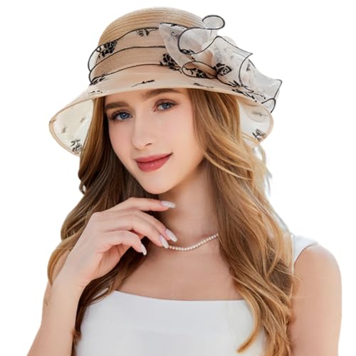 Sombrero de mujer KORADI Derby Kentucky de organza miniatura 2
