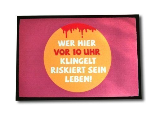 Pfiffig-Wohnen La Divertido Felpudou00a0u0096u00a0u00bfQuién aquí Antes 10u00a0Reloj klingelt.