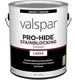 Valspar 91113 White Pro-Hide Interior/Exterior Stainblocking Bonding Primer, 1 Gallon