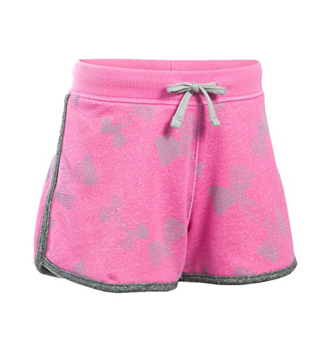 Short Under Armour Kaleidelogo rose taille MD pour fille active