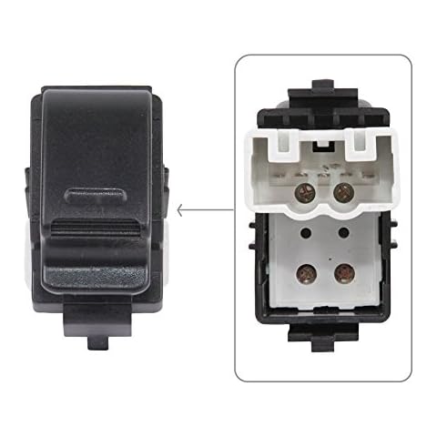 ZBN 84810-12080 901-701 Window Switch Front Passenger Side Rear Door Compatible with Toyota FJ Cruiser 4 Runner Tacoma Prius Sienna Camry Corolla Avalon Matrix Rav4, Scion XA XB TC 84810-08010 Cover