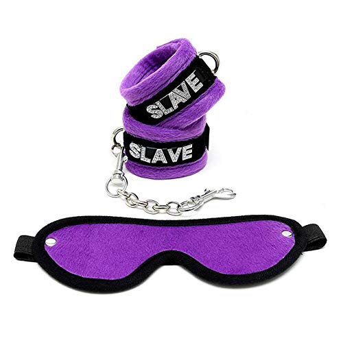 Rimba Set à Bondage avec Masque Noir/Violet 3 Pièces