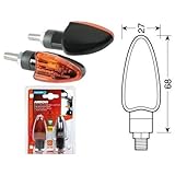 Rótulo nuevo y disponible esta magnífica oferta: indicadores de dirección 12 V – 21 W con luz naranja y lente naranja universal para todos los años de fabricación Arrow – Homologado para moto Constructor: lámpara código del producto: 90092 Qué recibirá: 1 paquete Par de intermitentes La pasión de las dos ruedas para un auténtico motociclista de la alegría de vivir. Descripción y características del producto: Arrow, indicadores de dirección 21 W – Lente naranja – Luz naranja.