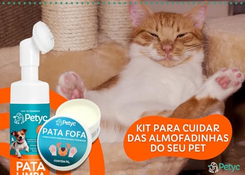 Kit Pata Limpa 150 mL + Pata Fofa 35g PETYC Higienizador de Patas e Hidratante de Patinhas e Focinho