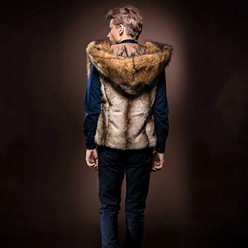 Stoota Fashion Mens Warm Thick Coat Jacket, Regular Fit Midweight Soft Faux Fur Vest Cardigan Overcoat Outwear #TOP6