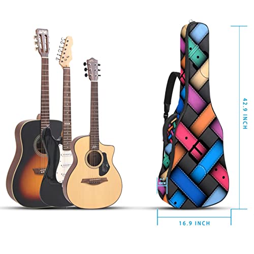 Étui coloré pour guitare classique et acoustique, Multicolore 01., 42.9×16.9×4.7 in, Organiseur de sac - Les Beatles, Paul McCartney, John Lennon, RIngo Starr, George Harrison Étui coloré pour guitare classique et acoustique, Multicolore 01., 42.9x16.9x4.7 in, Organiseur de sac – Image 6