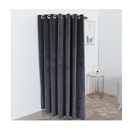 Vestiaire portable gris 80x80x200cm pour cabine d'essayage