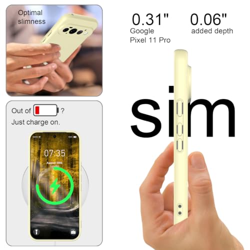 Coque Pixel 11 Pro silicone liquide blanc antique chic - 2