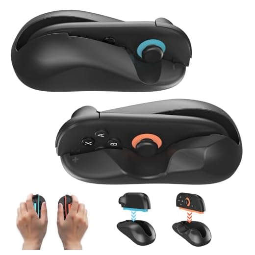 Tyasoleil Souris de Jeu pour Manette Nintendo Switch 2 - Kit Poignées Ergonomiques Antidérapantes Confortables pour Nouvelle Génération Switch 2 2025 (Noir)