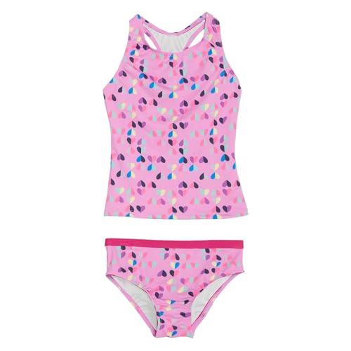 Tankini fille ado imprimé graphique : maillot de bain split d'été