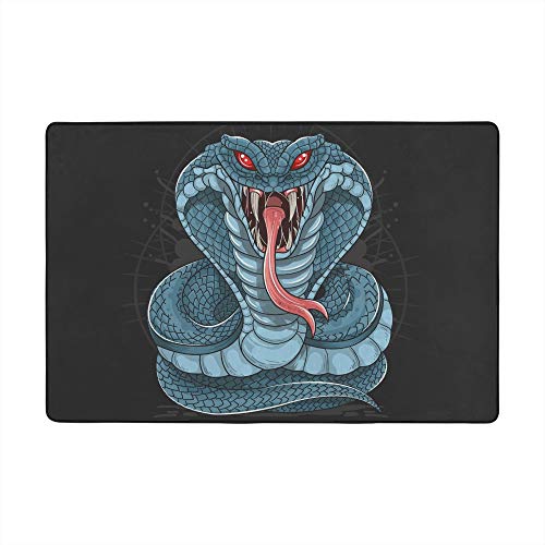 Tapis serpent cobra Ruchen en velours corail premium pour décoration chic - 2